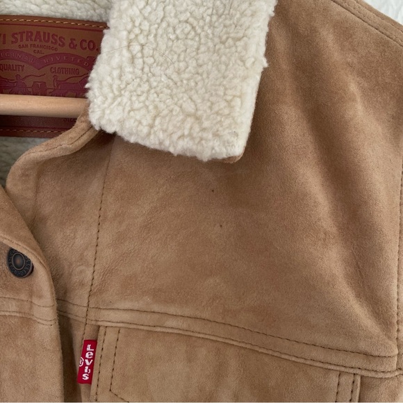Levi’s Sherpa Trucker Suede Jacket - Picture 6 of 8